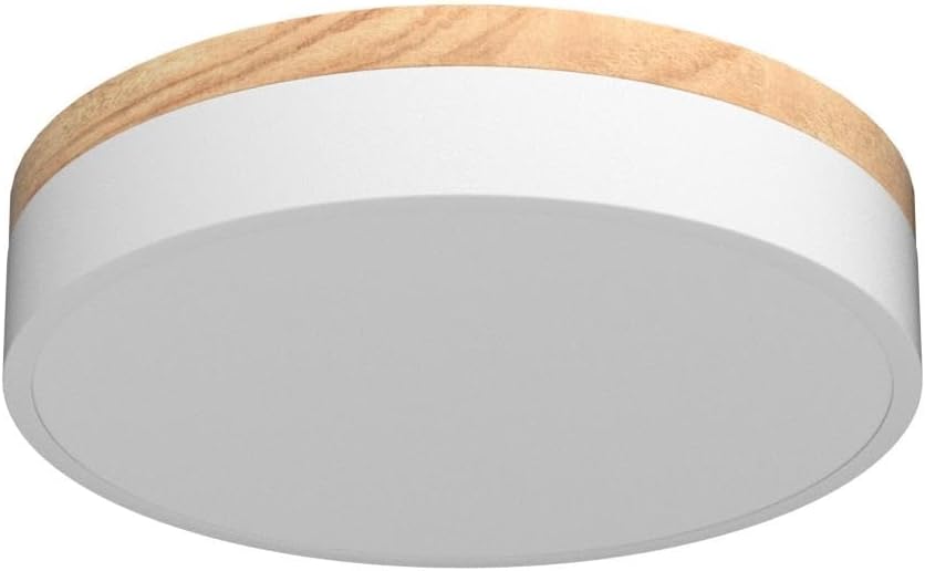 Detalle 2 de Yiisem DY20260611A2 Wood LED Flush Mount Ceiling Light, Dimmable, 5 CCT