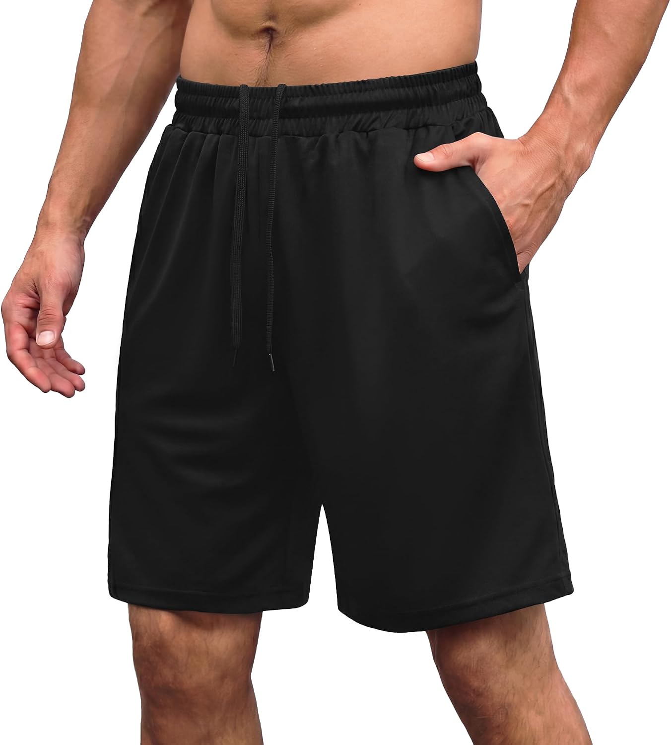 Detalle de AMIYOYO Sporthose Herren Kurz – schnelltrocknend, leicht & flexibel mit Taschen