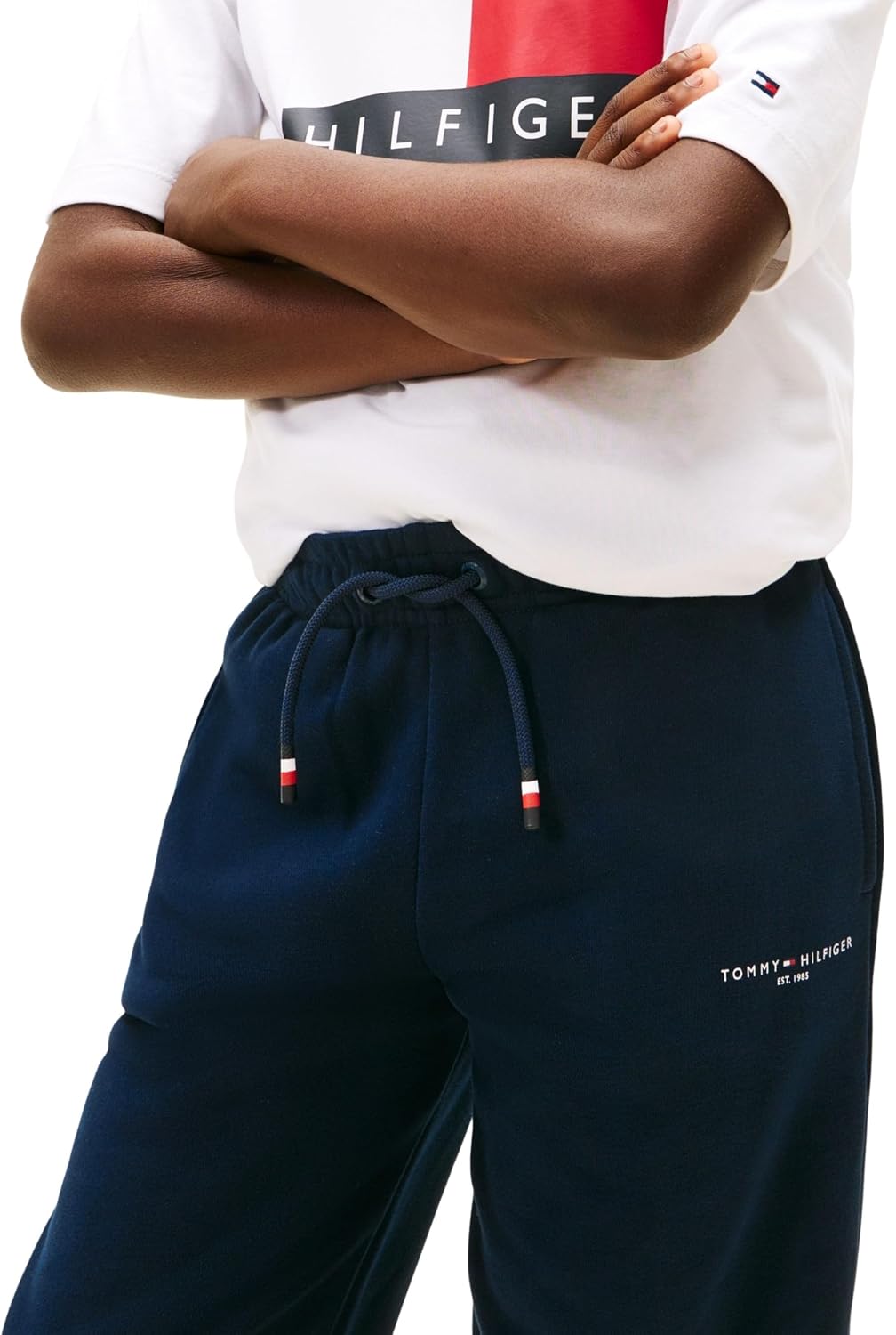 Detalle de Tommy Hilfiger Pantaloni da Tuta Unisex-Adulto: comfort e stile quotidiano