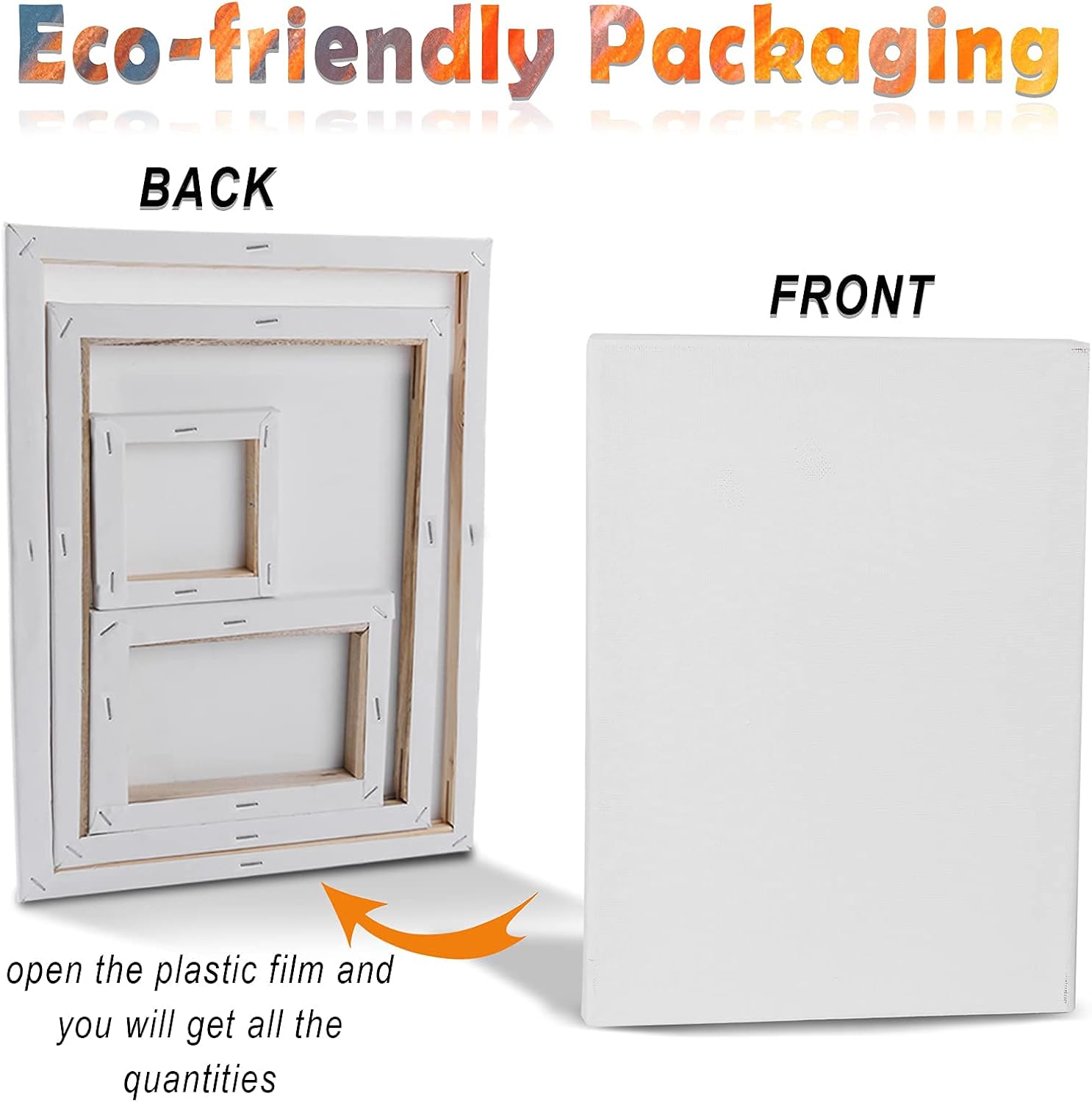 Detalle 2 de ESRICH 30 Pack Painting Canvases 4x4 to 12x16
