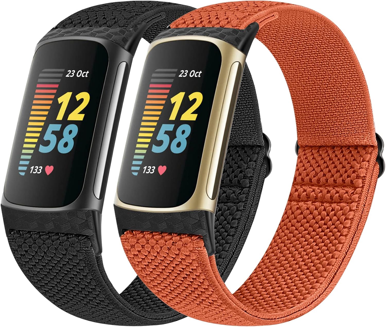 Detalle de Vodtian Elastic Strap for Fitbit Charge 6/5 2 Pack