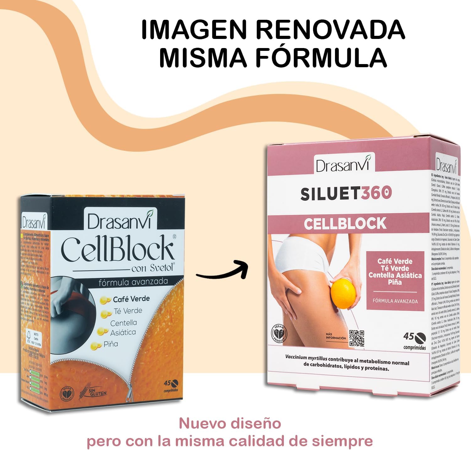 Thumbnail 3 de DRASANVI CELL BLOCK - Suplemento Vegano para Combatir Celulitis