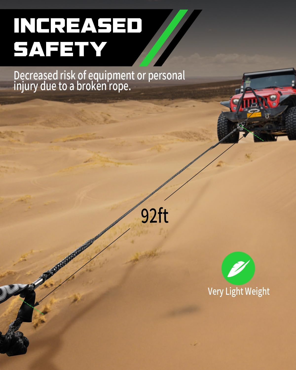 Thumbnail 4 de DAYDOOR Winch Rope Extension 92ft