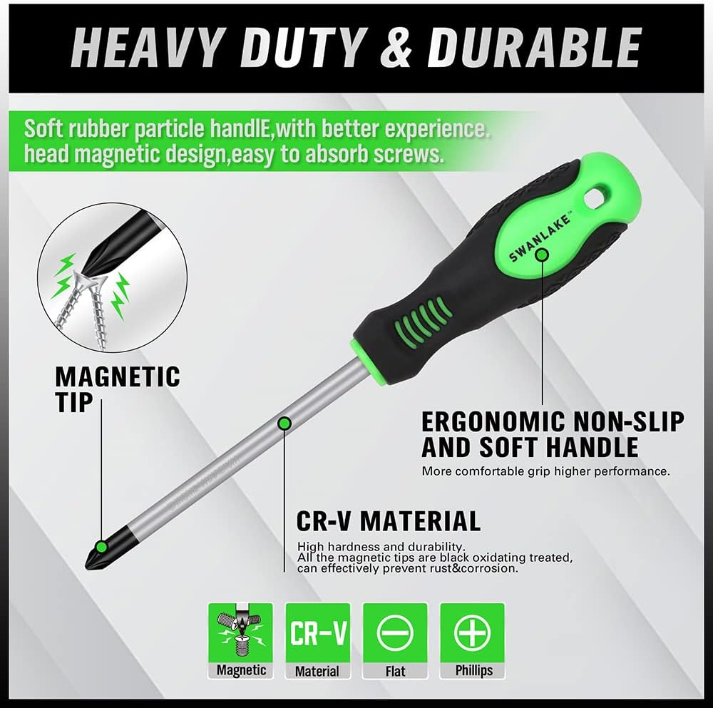 Thumbnail 3 de SWANLAKE 11-piece magnetic screwdriver set 🛠