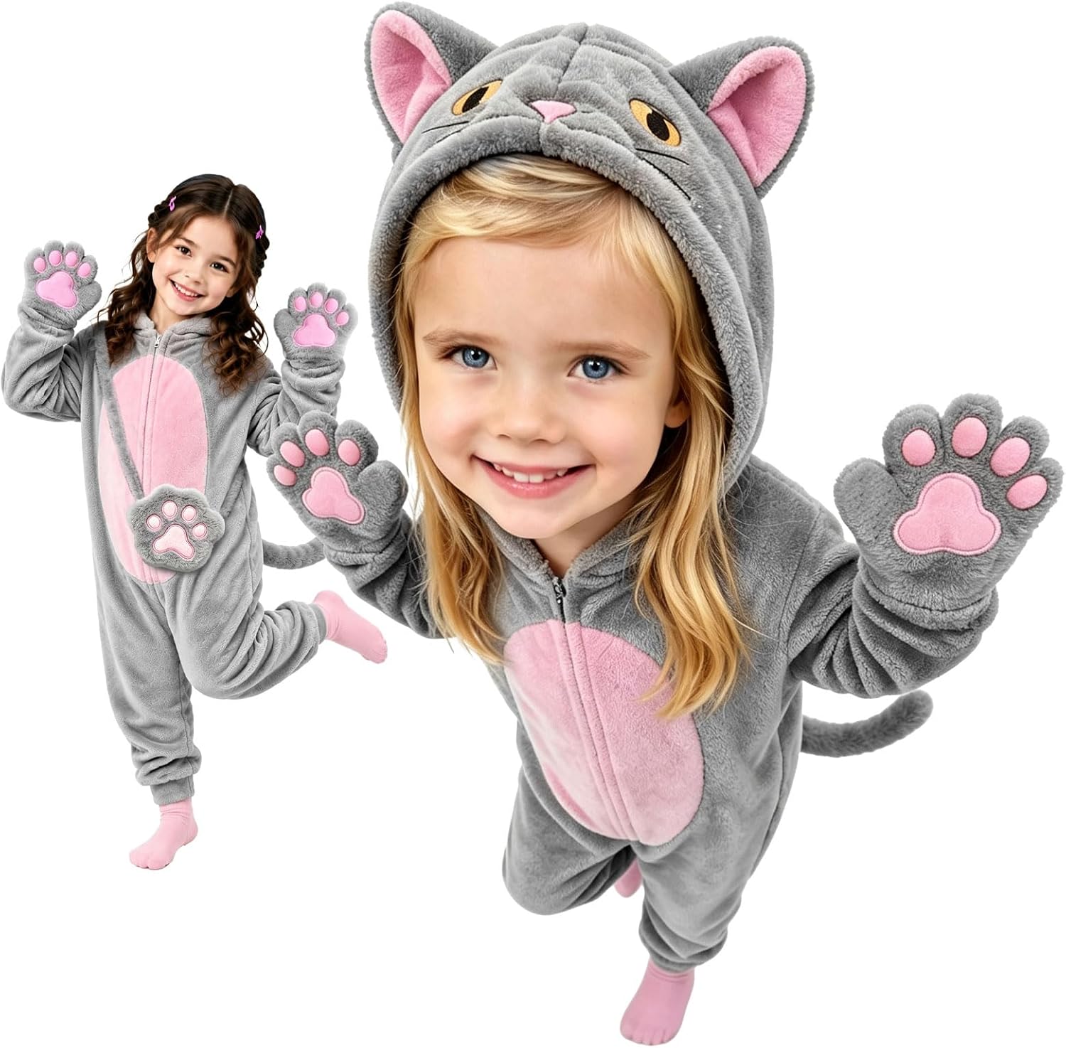 Detalle de Black Cat Costume for Kids, Flannel