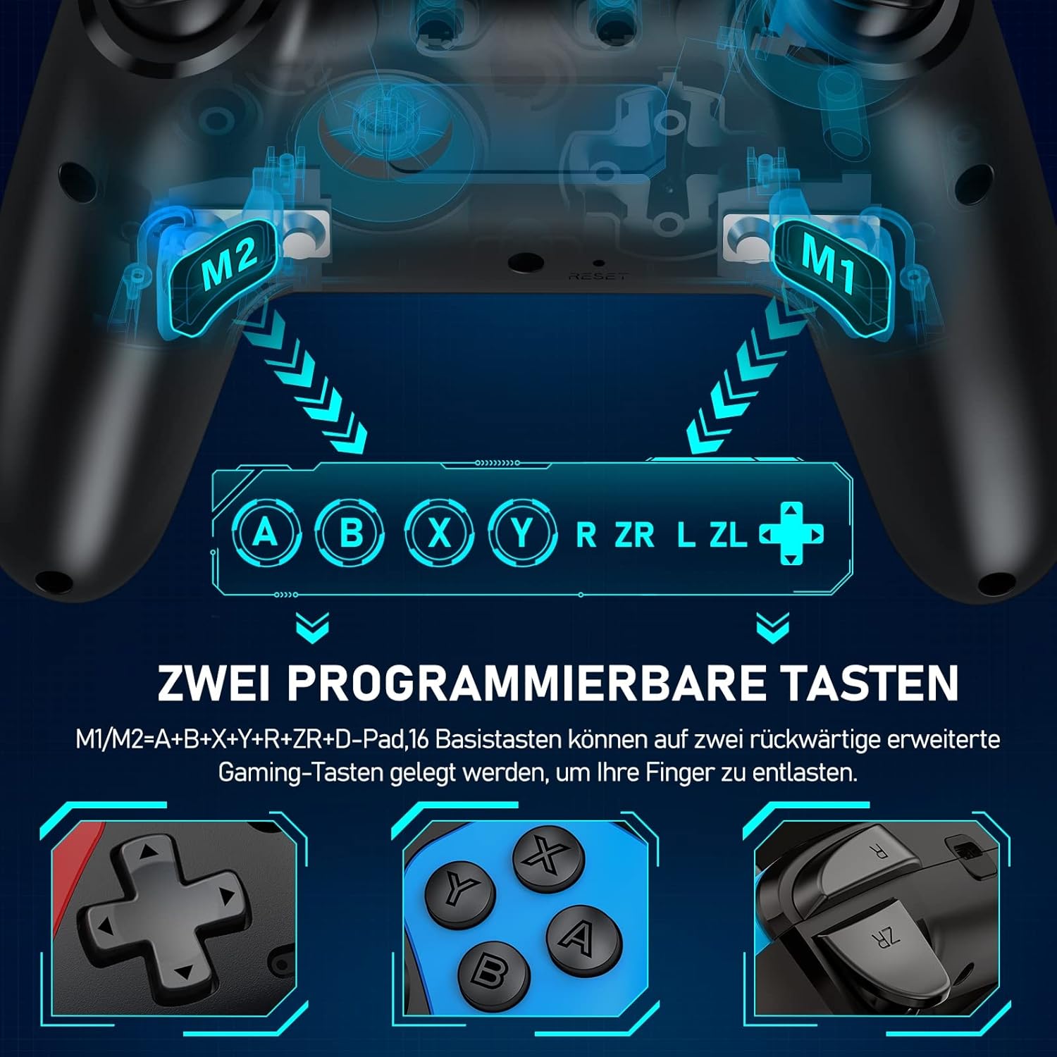 Detalle 2 de HELLCOOL Switch Controller kabellos 15 Std