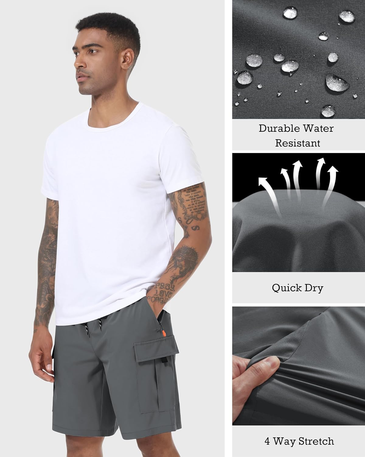 Thumbnail 3 de Men's Cargo Shorts Quick Dry Stretch Hiking