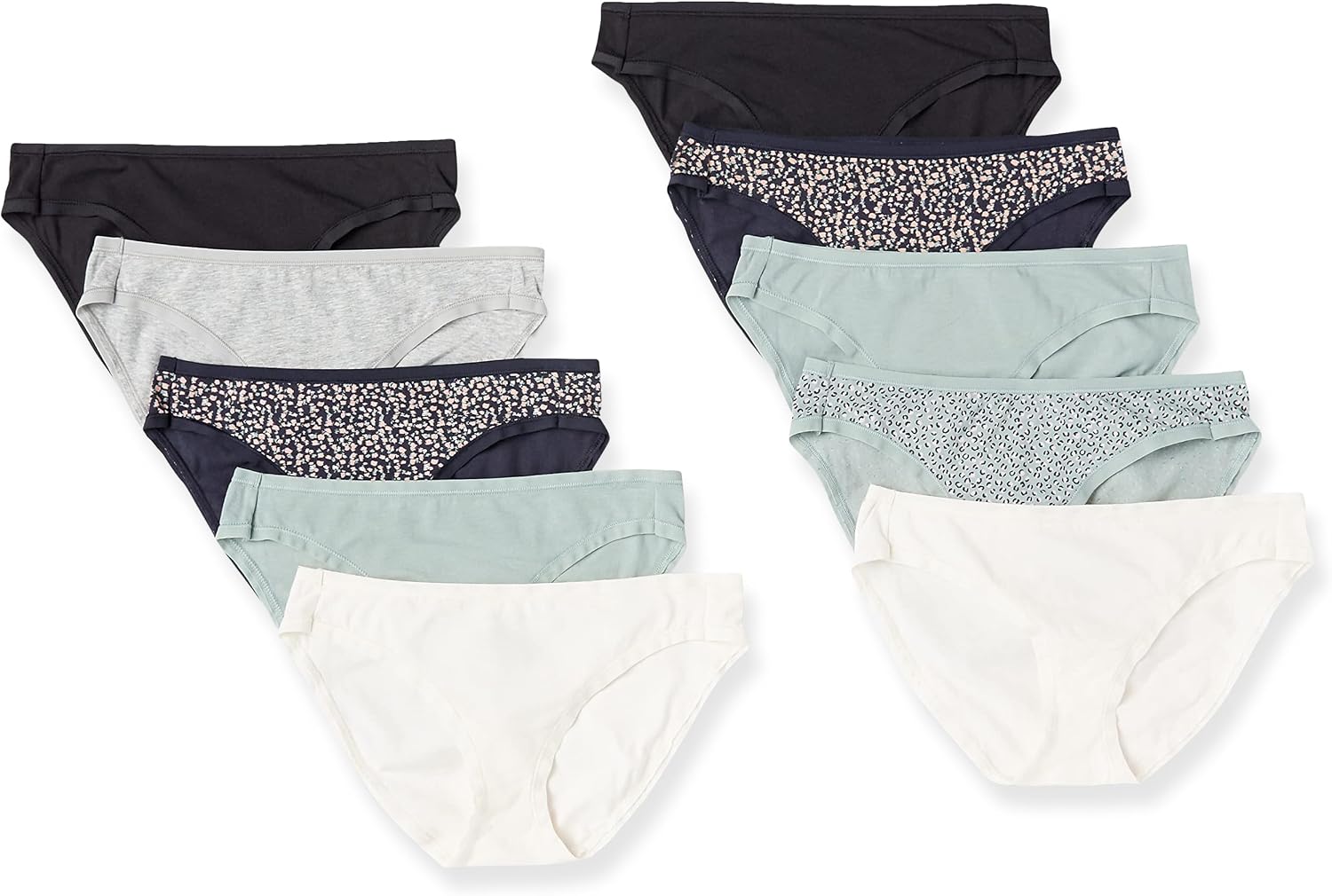 Detalle de Amazon Essentials Cotton Bikini Panties for Women, Multi-Pack (Plus Size Available)