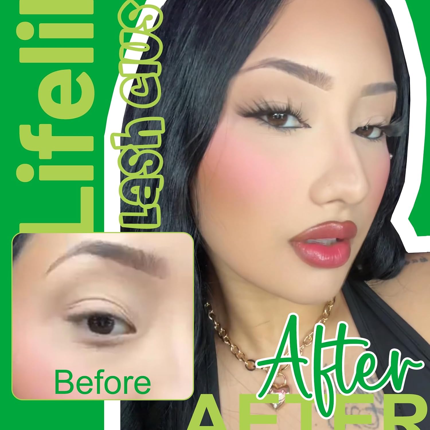 Detalle de Fowendia Fox Cat Eye Lash Clusters, D-Curl DIY Kit, 8–18 mm
