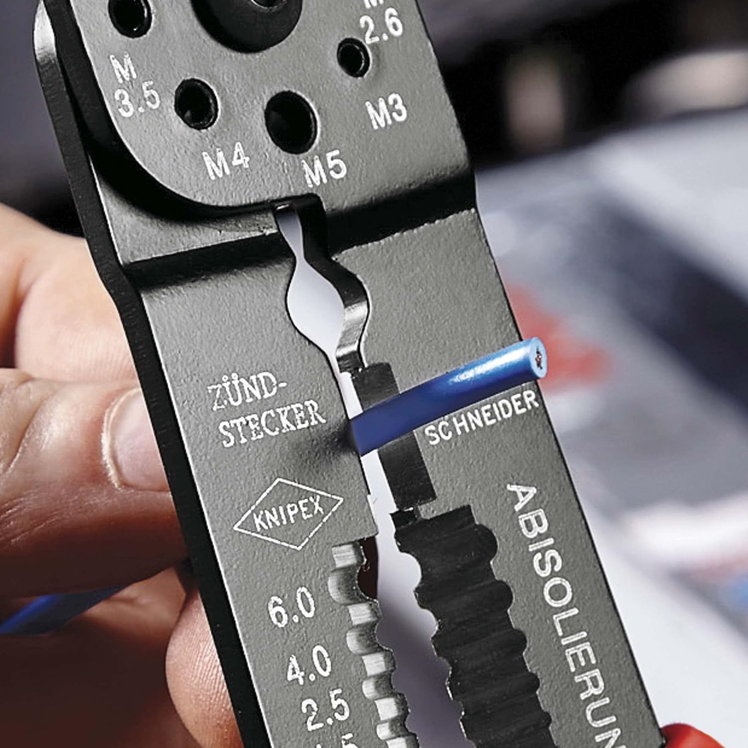Thumbnail 4 de クニペックス KNIPEX 9721-215B クリンピングプライヤー 切断・皮むき・圧着対応