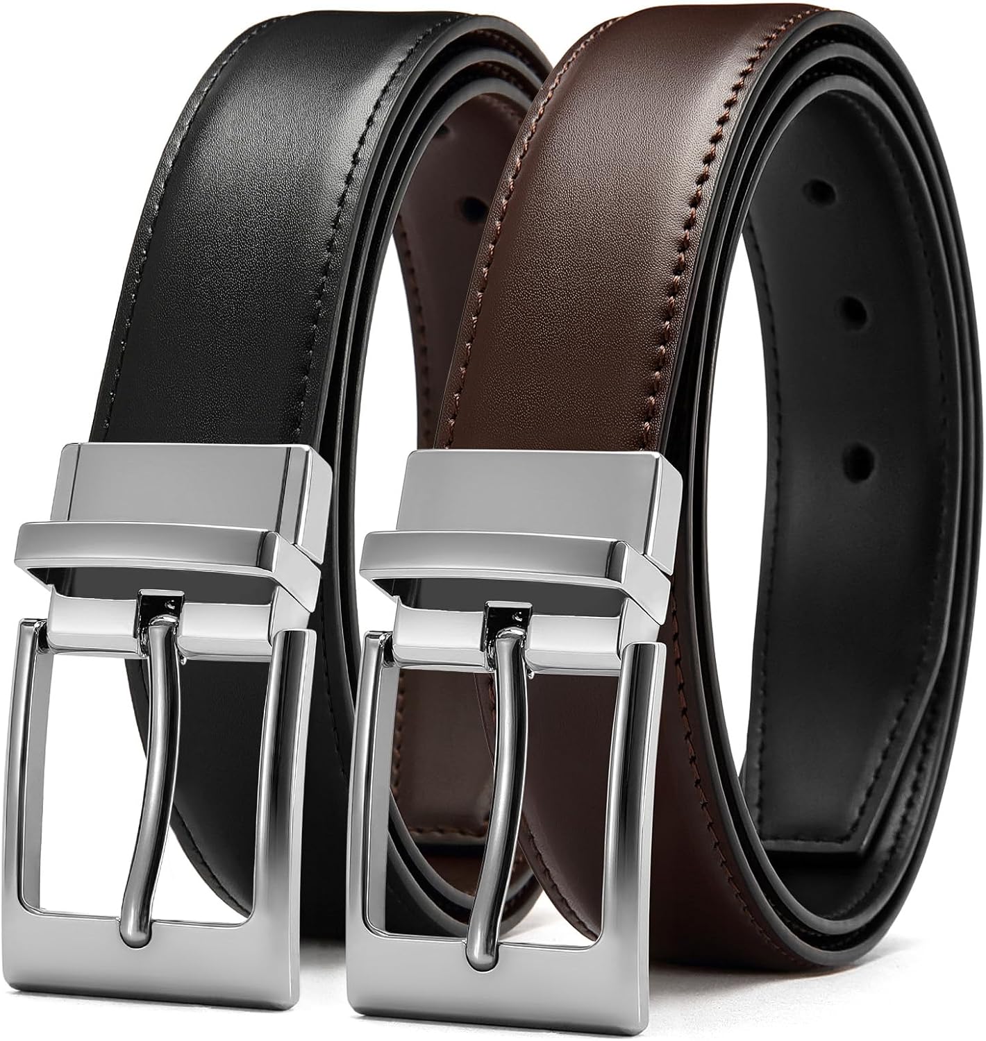 Thumbnail 6 de CHAOREN Reversible Leather Dress Belt 1.25" ๐