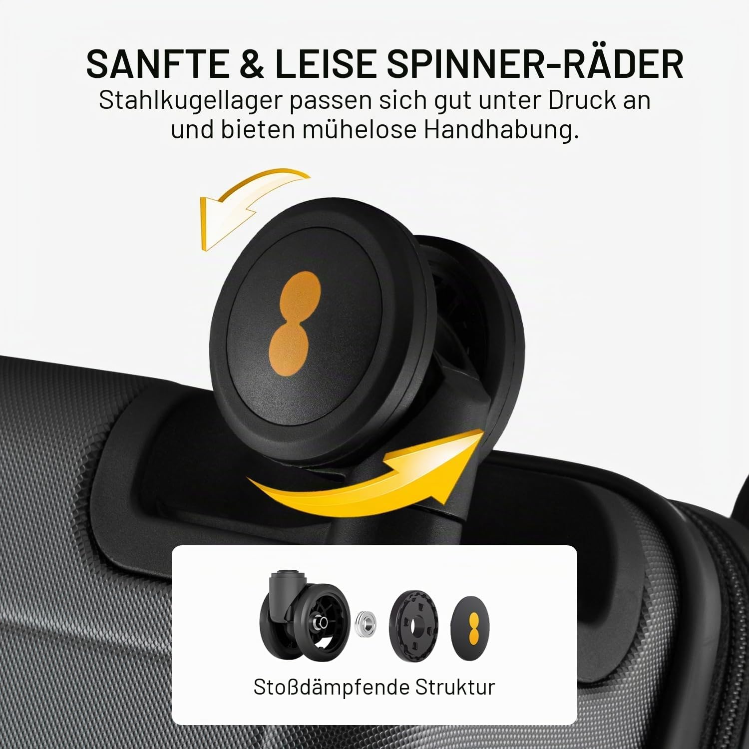 Detalle de LEVEL8 Koffer Trolley mit 66 cm und 65 L