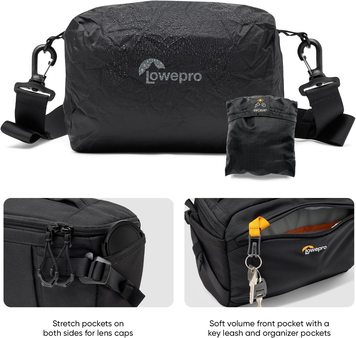 Thumbnail 2 de Lowepro ProTactic Lite SLX 110 AW III camera sling bag with rain cover (4L)