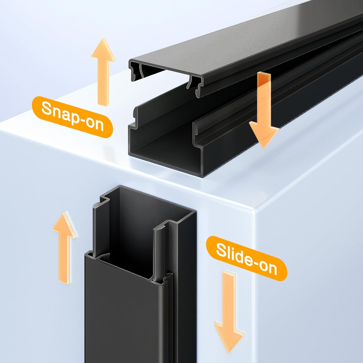 Detalle de Delamu L400mm Cable Trunking 4M for 2–3 Cords
