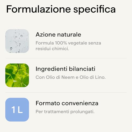 Detalle de Olio di Neem per Piante + Olio di Lino per Piante 1000ml – Illica, Insetticida Naturale per Ort o Giardino e Piante in Vaso