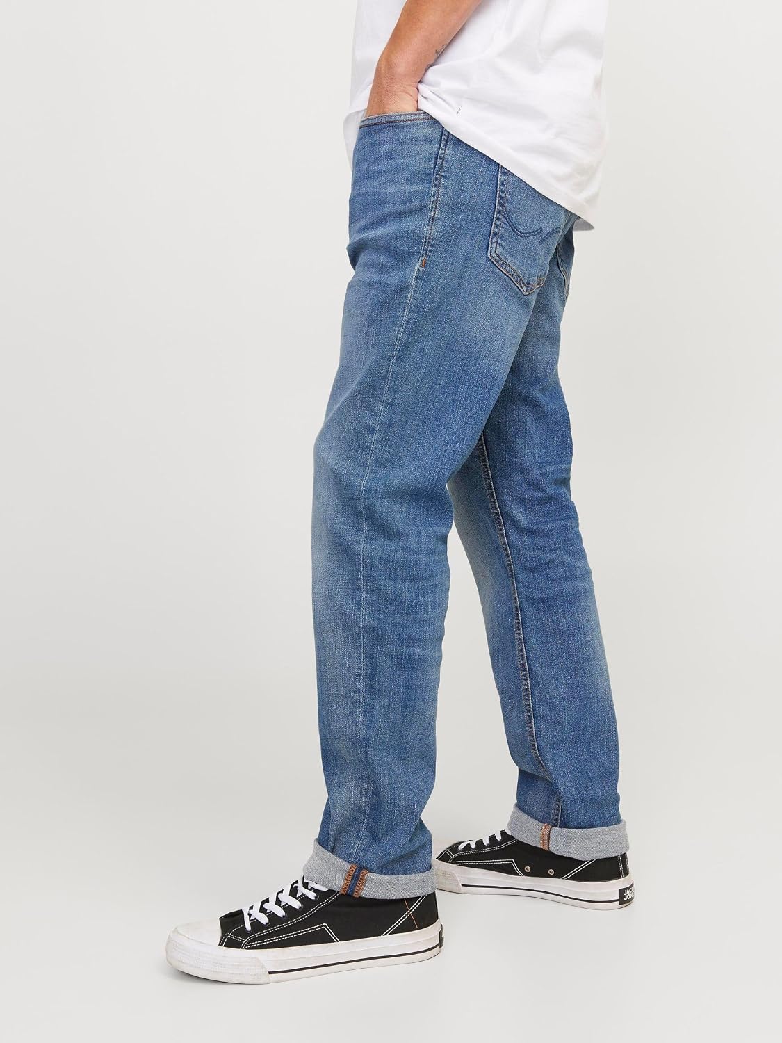 Detalle 2 de JACK & JONES Jean Slim Droite JJitim Jjoriginal AM 781 blue denim 32/34