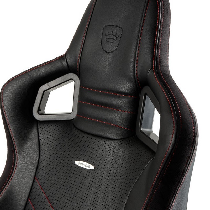 Detalle de Noblechairs Epic Silla Gaming Negra/Roja