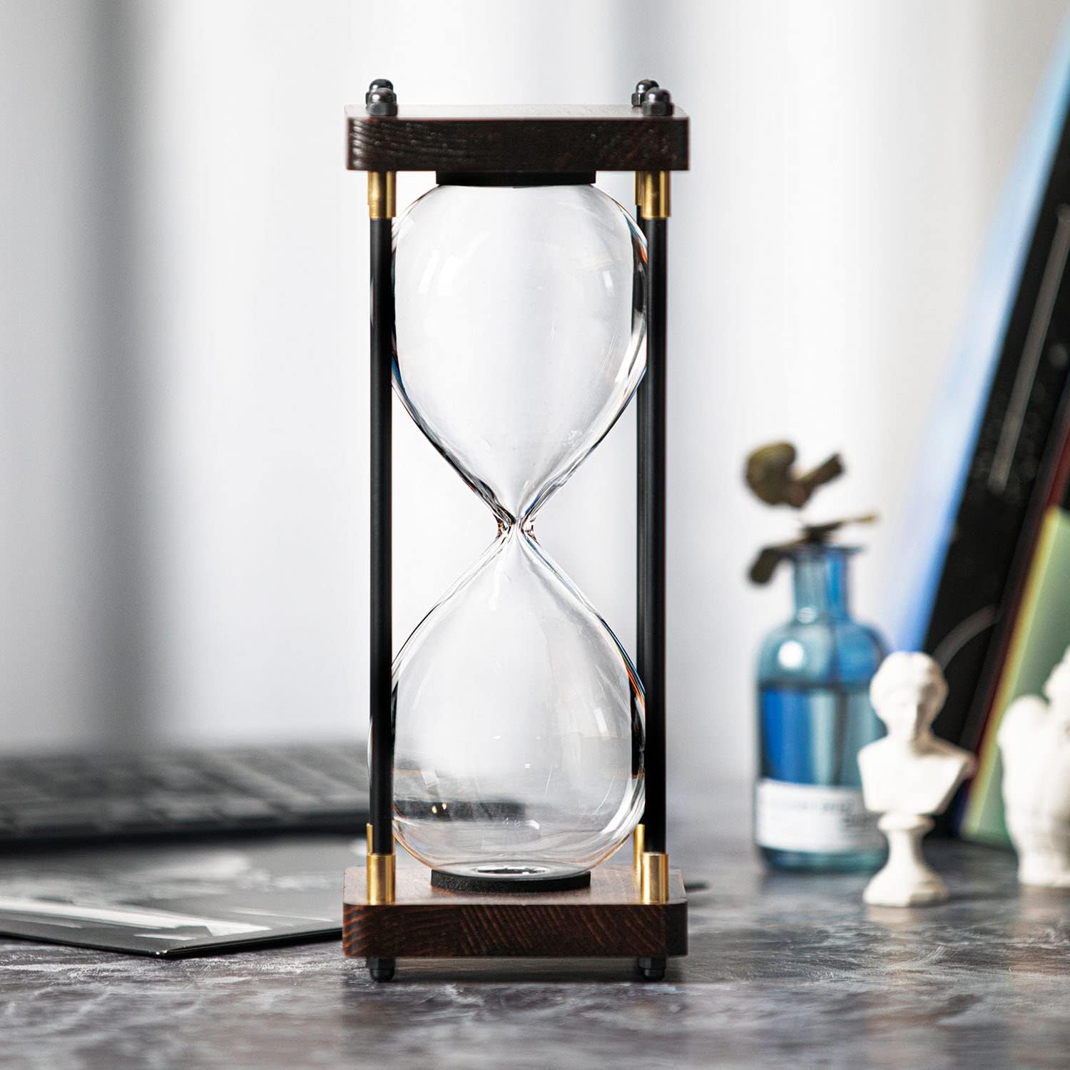 Thumbnail 1 de Fillable hourglass timer large, black frame