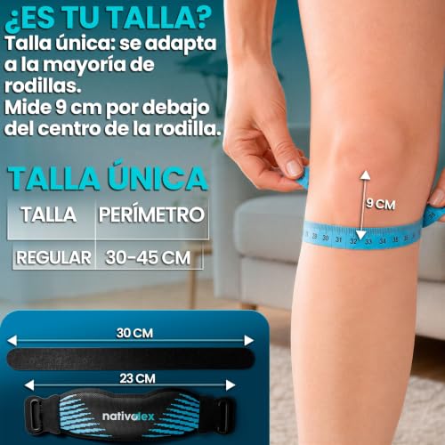 Thumbnail 6 de NativoDex Rodillera para Menisco y Ligamento – Banda Rotuliana Ajustable (Pack 2)