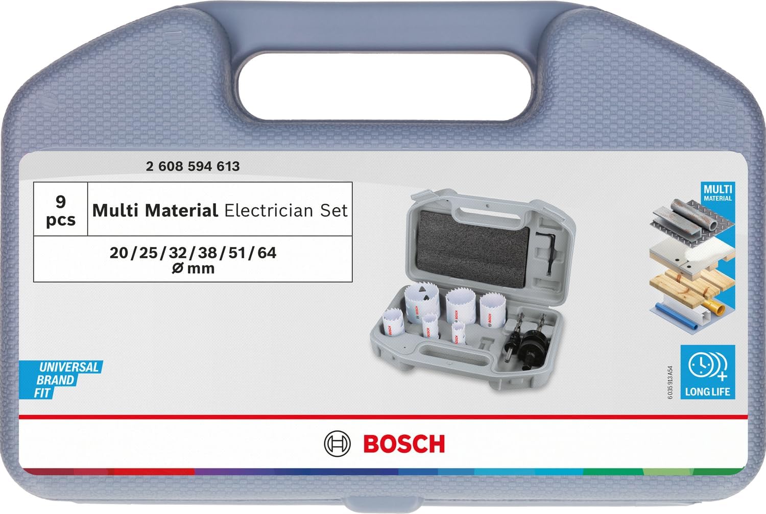 Detalle 2 de Bosch 9x PRO Multi Material PC Plus Ø 20‑64 mm