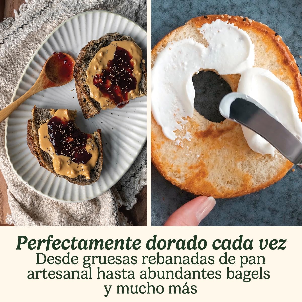 Detalle 2 de Cuisinart CPT180PIE Tostadora 4 Ranuras Anchas 🍞 ¡Perfecta para Pan!