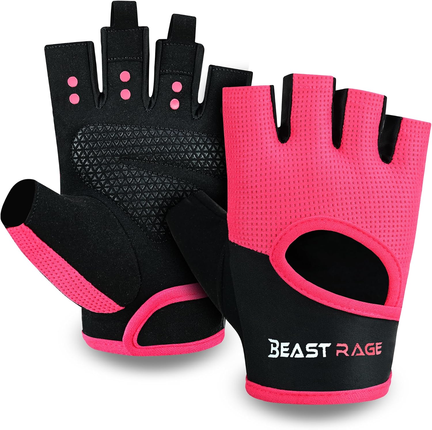 Detalle de Beast Rage Fingerless Workout Gloves