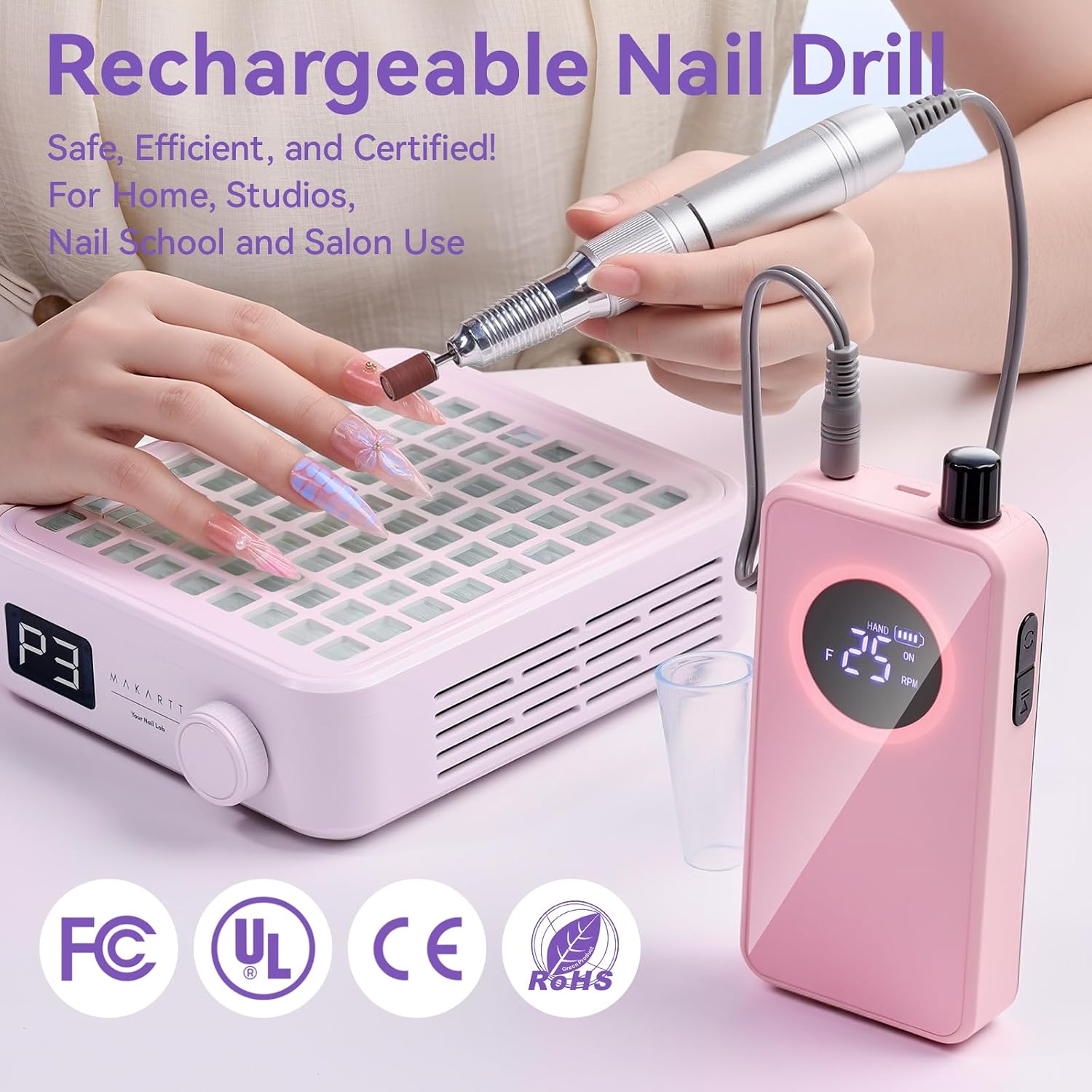 Thumbnail 5 de Makartt Rechargeable Nail Drill 35000RPM ๐