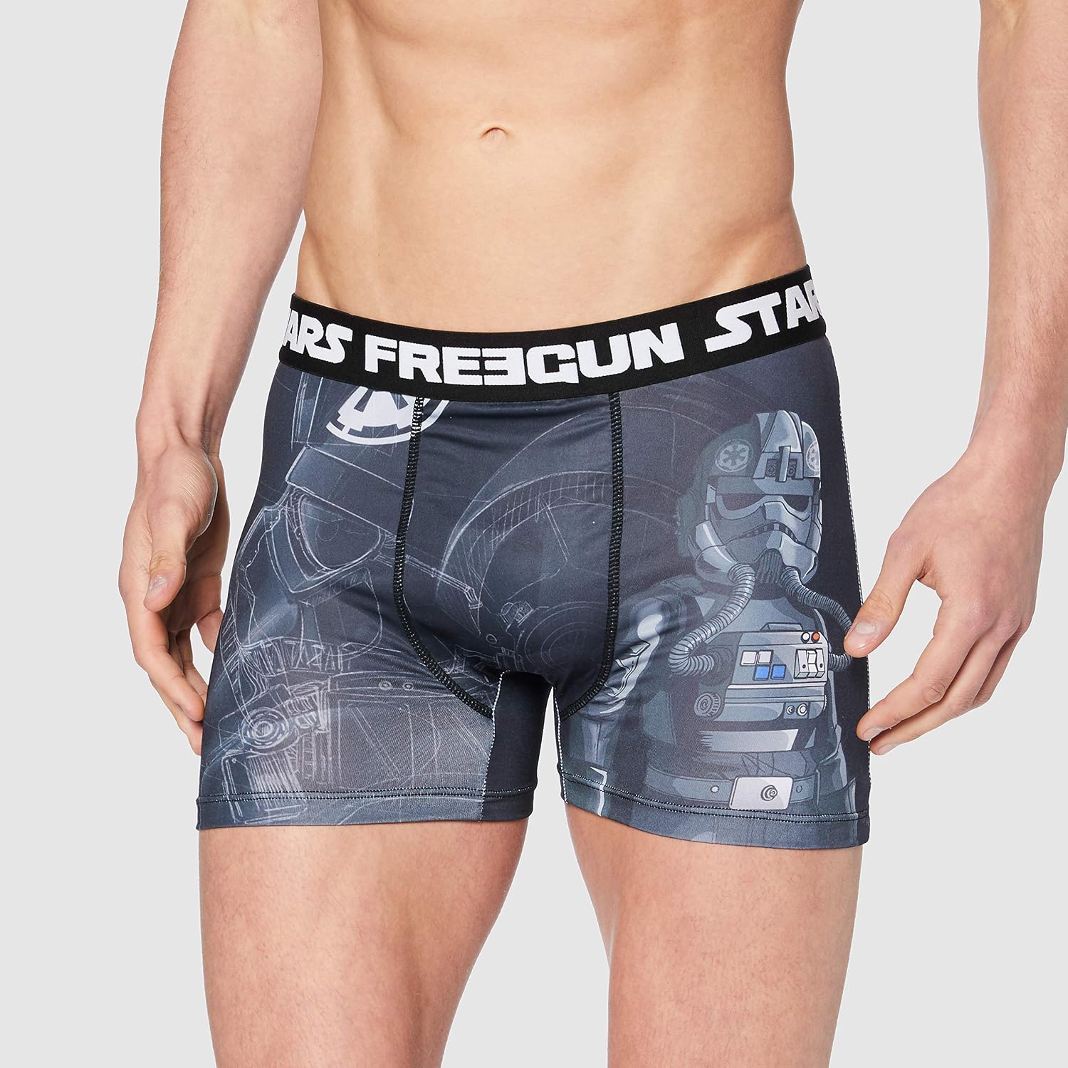Detalle de FREEGUN Caleçon Boxer Homme Sport – Lot de 5, Noir MLT (L)