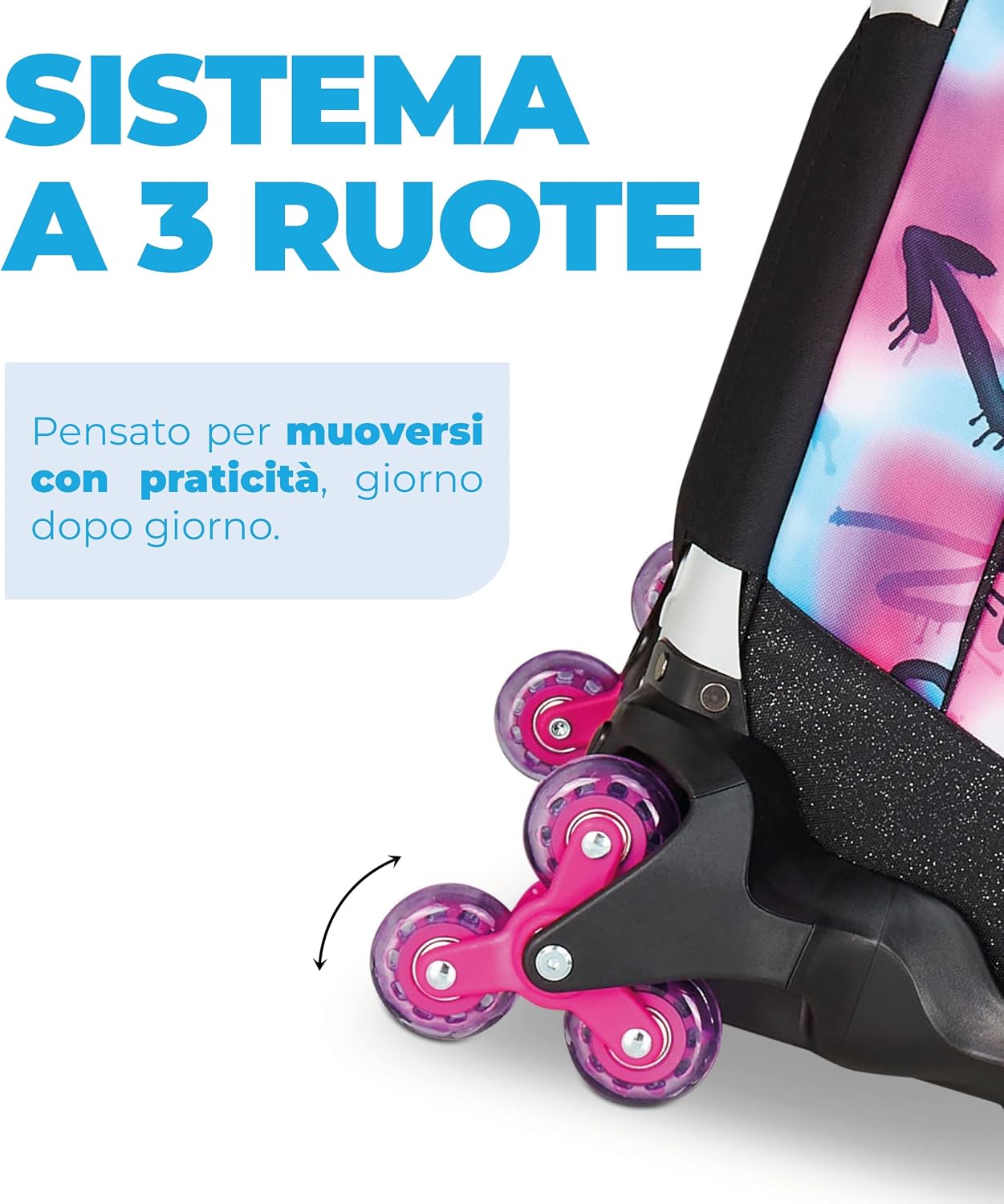 Thumbnail 6 de Seven Zaino Trolley Scuola Elementare Bambina: versatilità tre ruote con zaino staccabile