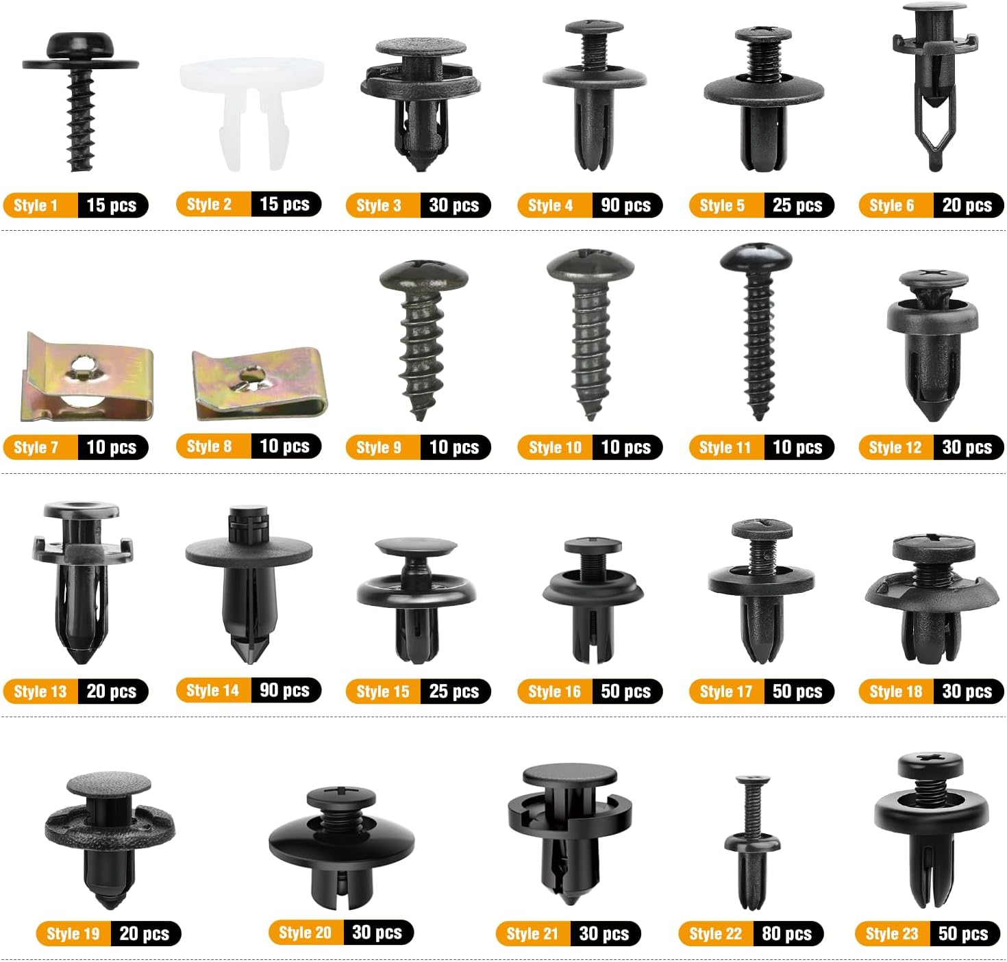 Detalle de GOOACC 795Pcs Push Retainer Clips Assortment