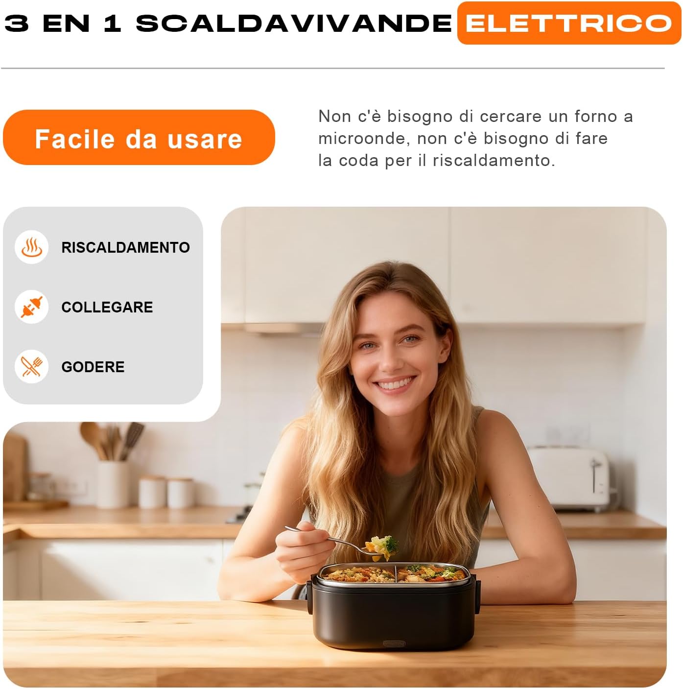 Thumbnail 2 de YEEFON Scaldavivande elettrico 80W, 1,5L