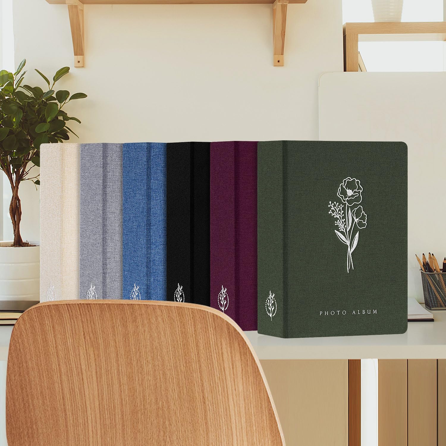 Thumbnail 6 de Lanpn YJUSBLTJ5x7 fotoalbums, 2-pack met linnen omslag voor 13 x 18 cm