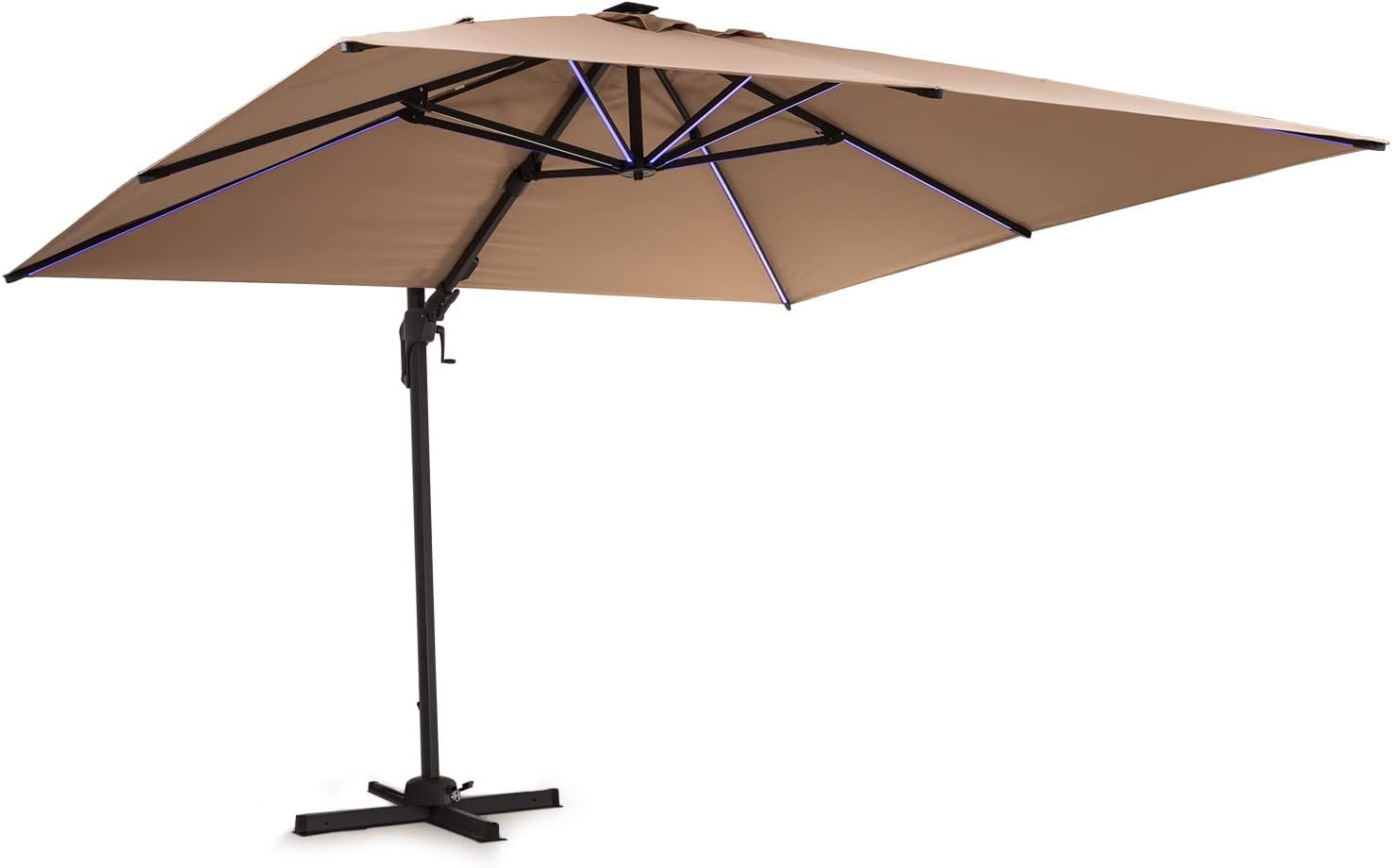 Thumbnail 6 de Blumfeldt Parasol de jardin et balcon avec panneaux solaires et éclairage LED