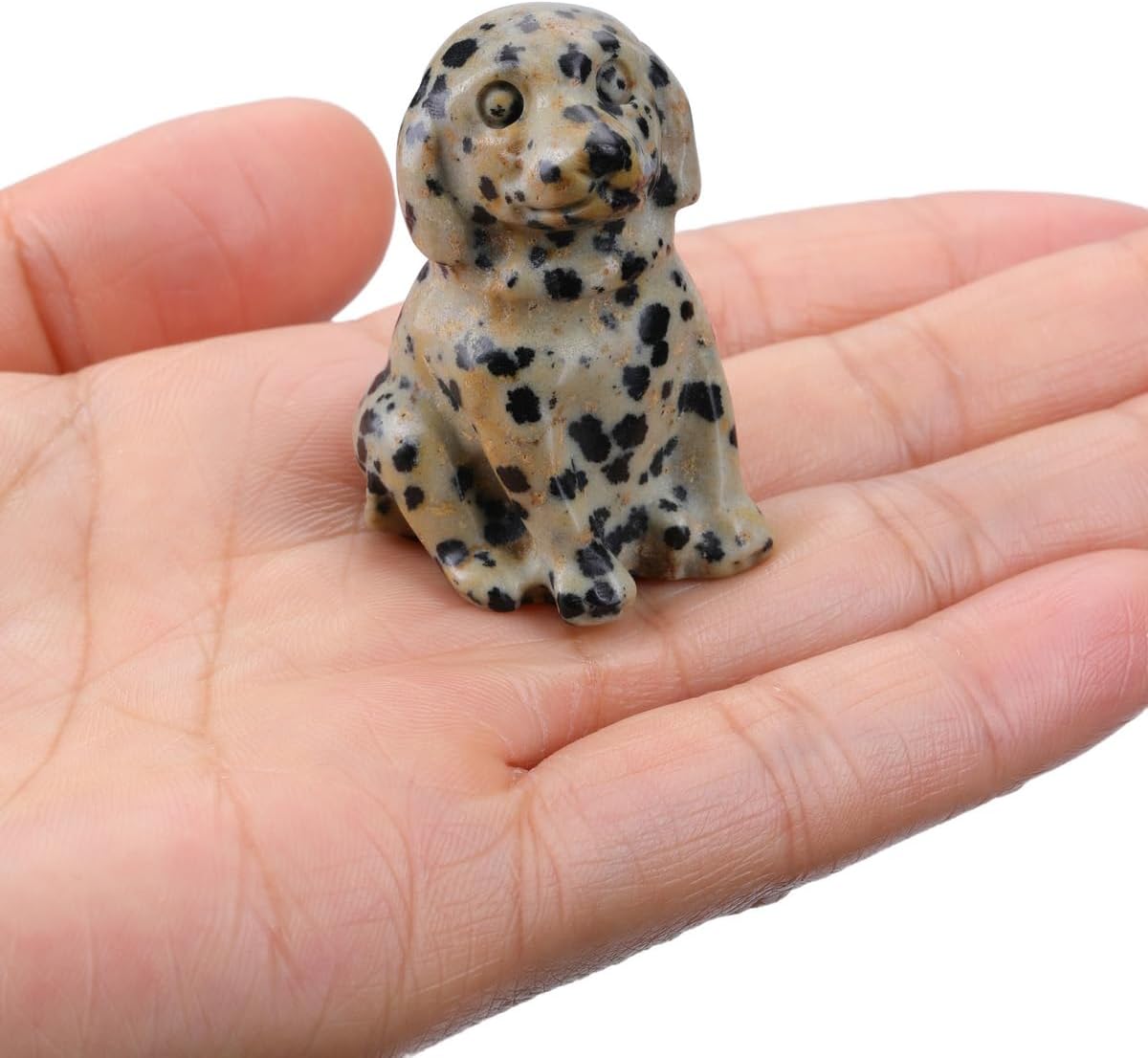 Thumbnail 3 de JSDDE Dalmatian Spot Jasper Crystal Dog Figurine