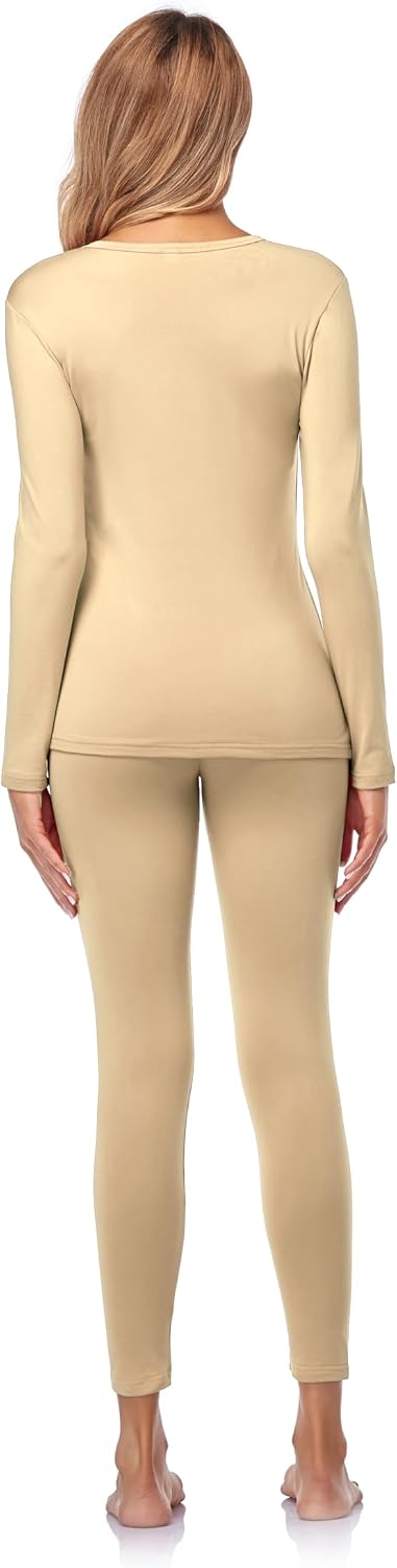 Detalle de Malist Women's Thermal Underwear Top, Fleece-Lined