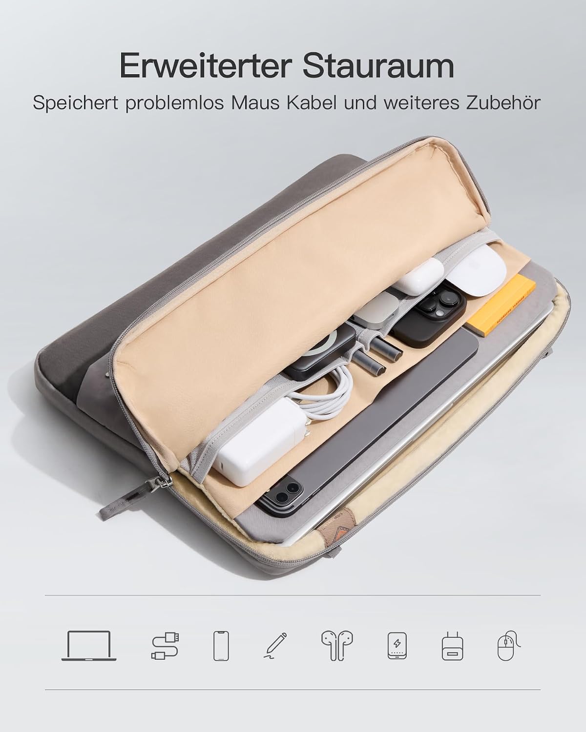 Thumbnail 2 de Inateck 360° Schutz Laptoptasche 16 Zoll MacBook Pro