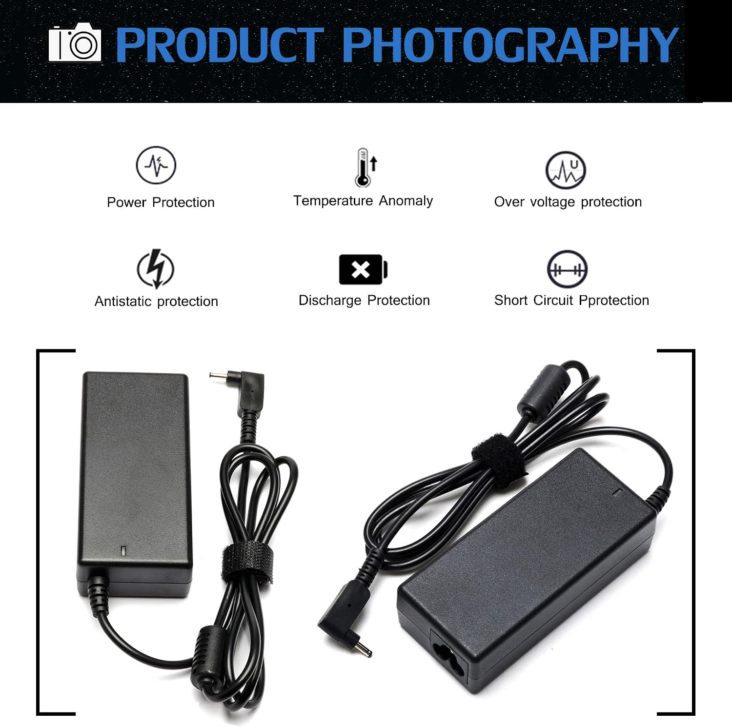 Detalle de Acer-Compatible Laptop Charger 65W