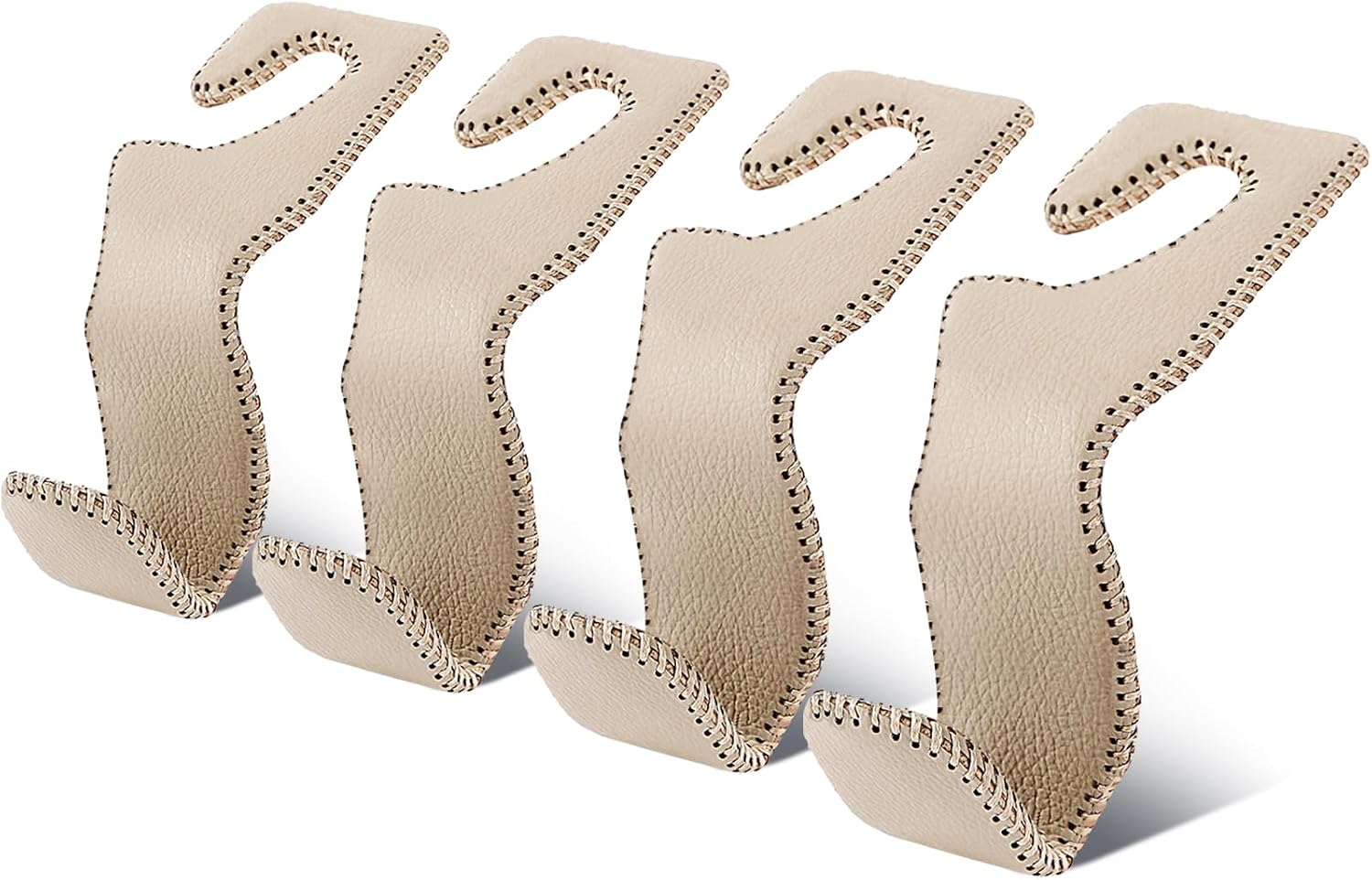 Thumbnail 6 de EldHus Headrest Hooks for Purses and Bags (2 Pack) – Leather-Wrapped Metal Car Seat Hooks
