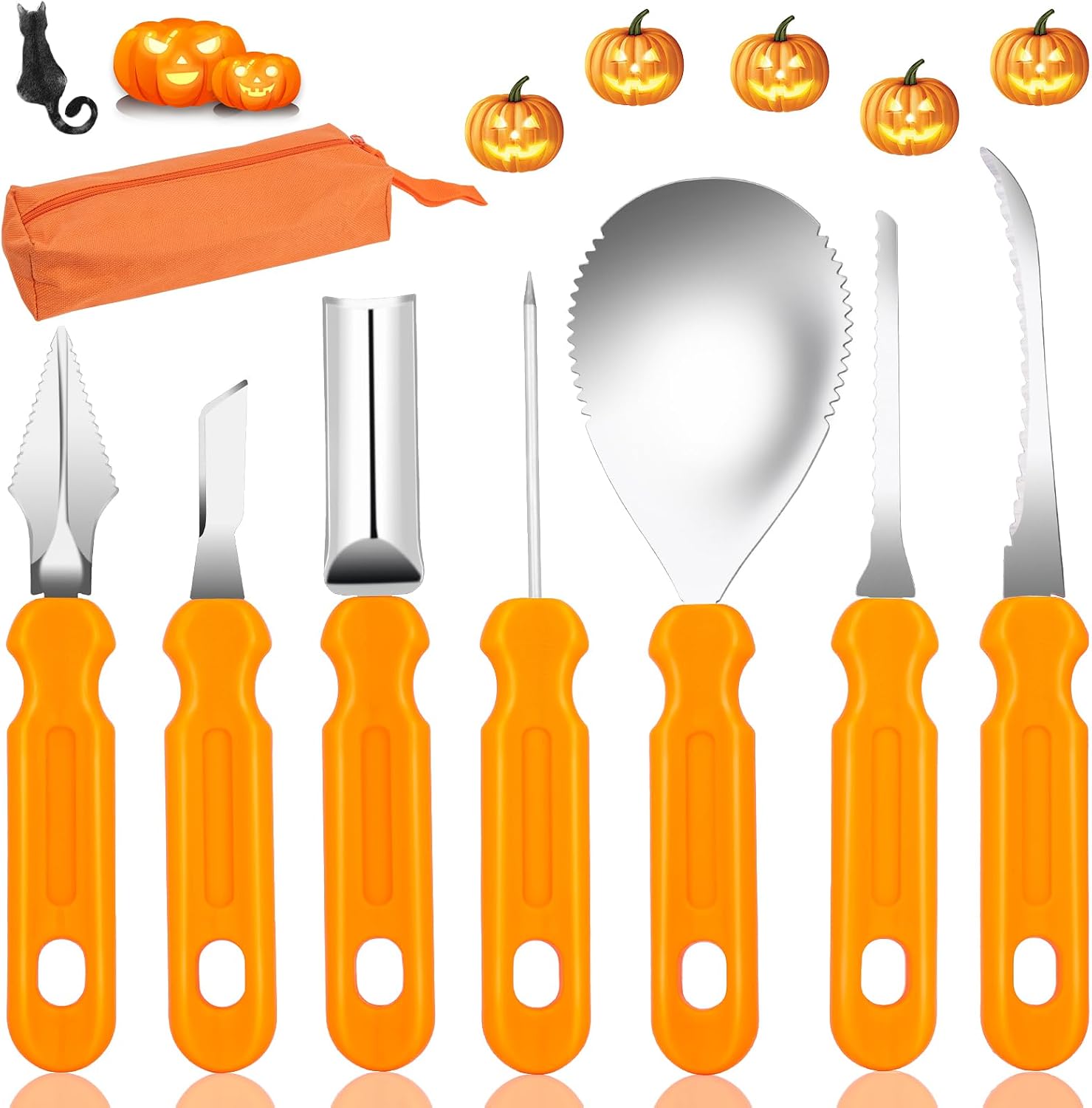 Detalle de Pumpkin Carving Tool Kit, Stainless Steel