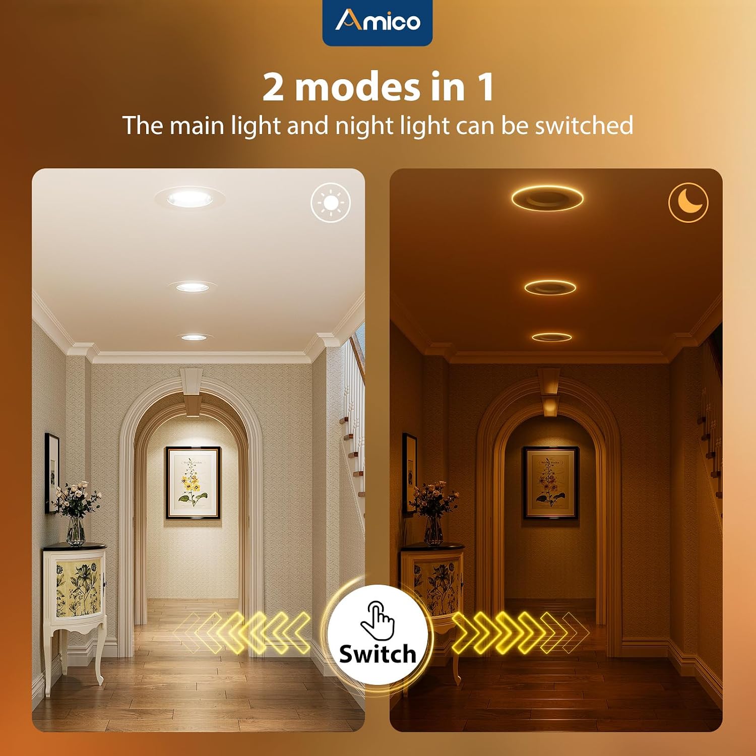 Detalle de Amico 4-inch LED retrofit recessed lights
