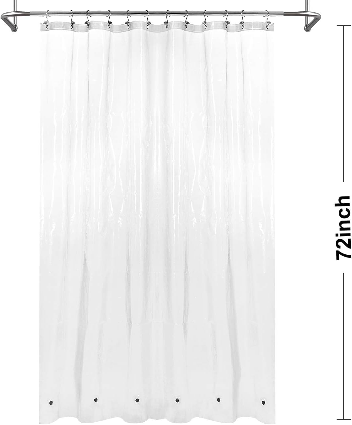 Thumbnail 6 de Barossa Design Premium Shower Curtain Liner Standard Size, Clear