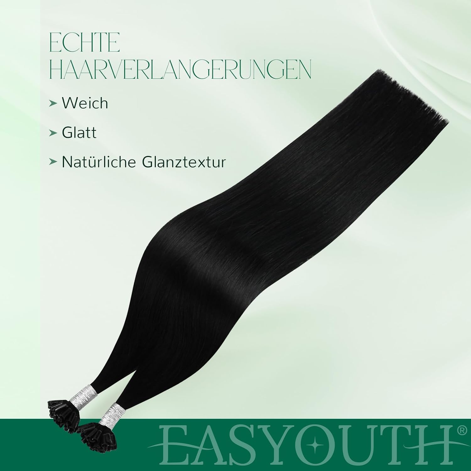 Thumbnail 3 de Easyouth Echthaar Bonding Schwarz 60cm