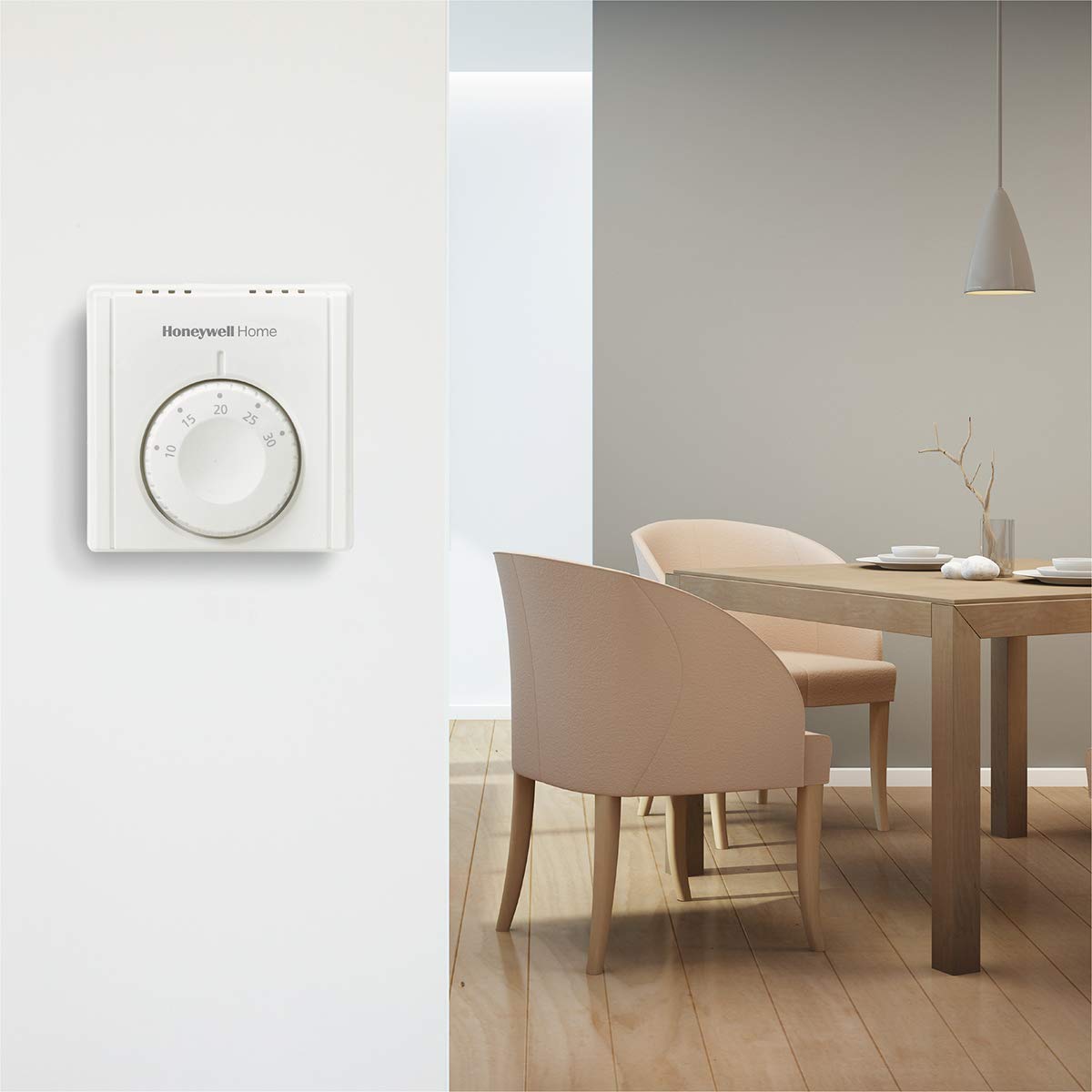 Detalle de Honeywell Home THR830TEU MT1 Mechanical Room Thermostat – White