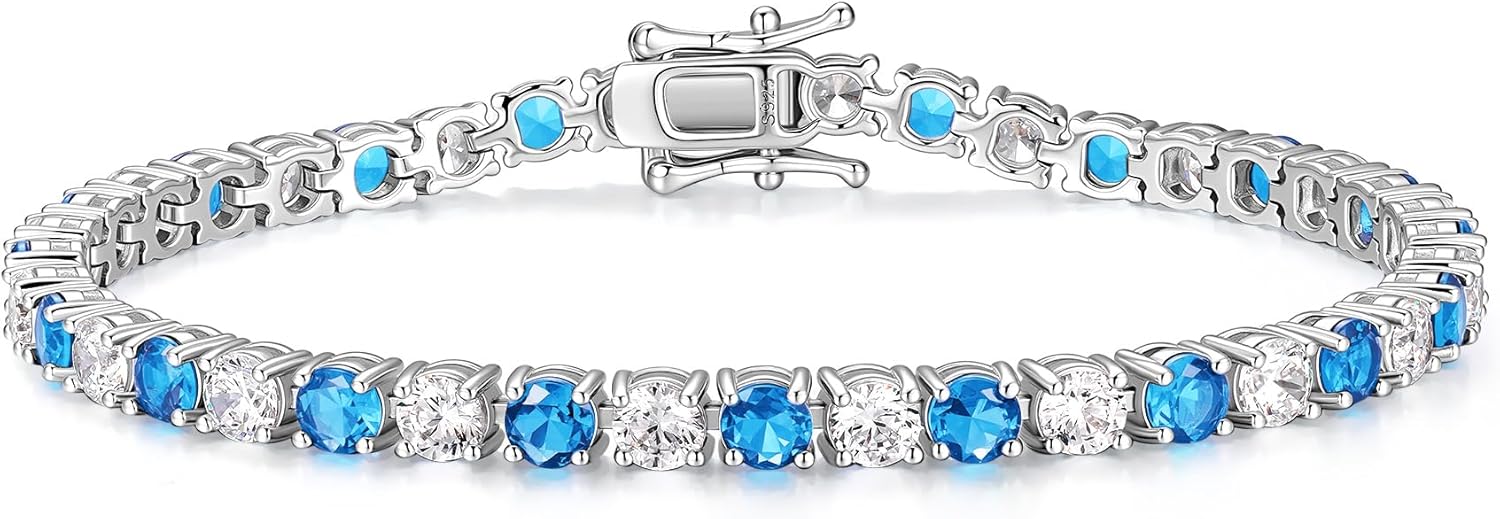 Thumbnail 6 de FANCIME Damen Tennisarmband aus 925 Sterling Silber mit Zirkonia, Breite 4 mm, Länge 18 cm
