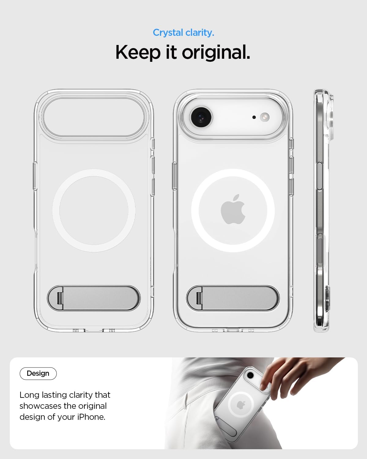 Detalle de Spigen Ultra Hybrid S MagFit pour iPhone Air, 2025