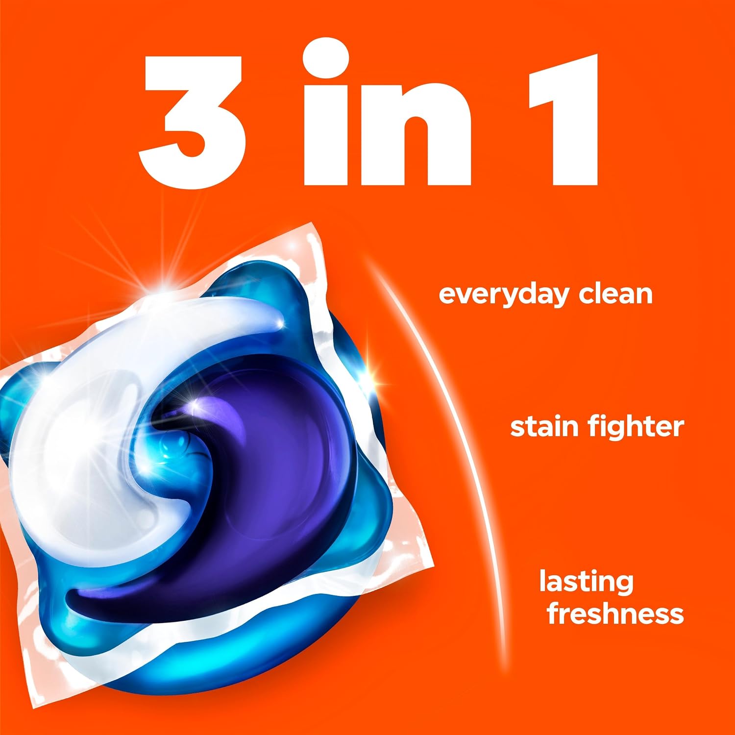 Detalle de Tide PODS Laundry Detergent Pacs, 3-in-1 Stain Remover, Odor Fighter & Color Protector, Spring Meadow Scent, 112 Count