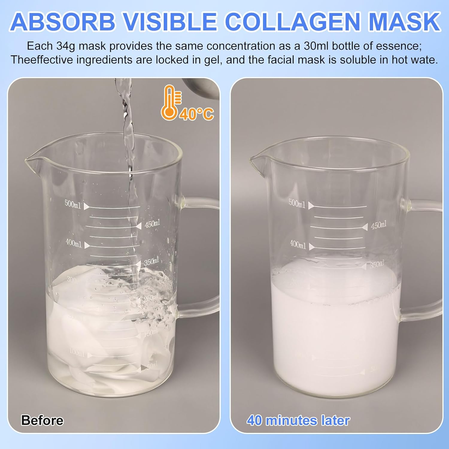 Detalle de collagen maske 6 Stück Overnight Mask
