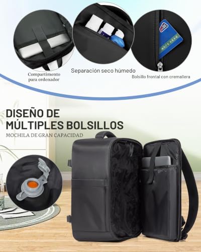 Thumbnail 7 de SZLX Mochila al Vacío con Bomba para Cabina de Avión 40x30x20 cm — Organiza, comprime y viaja ligero