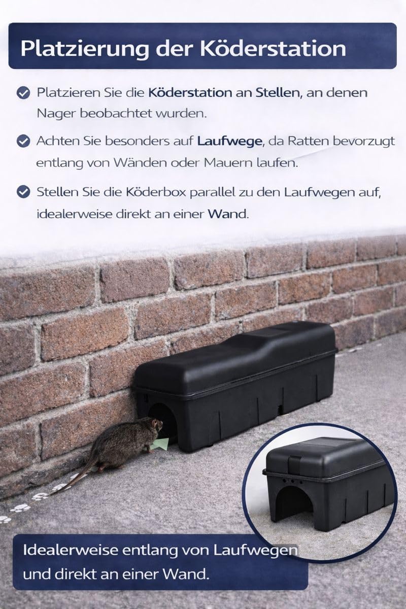 Thumbnail 3 de Rattenfalle Set 2× Köderbox 2× Schlagfalle