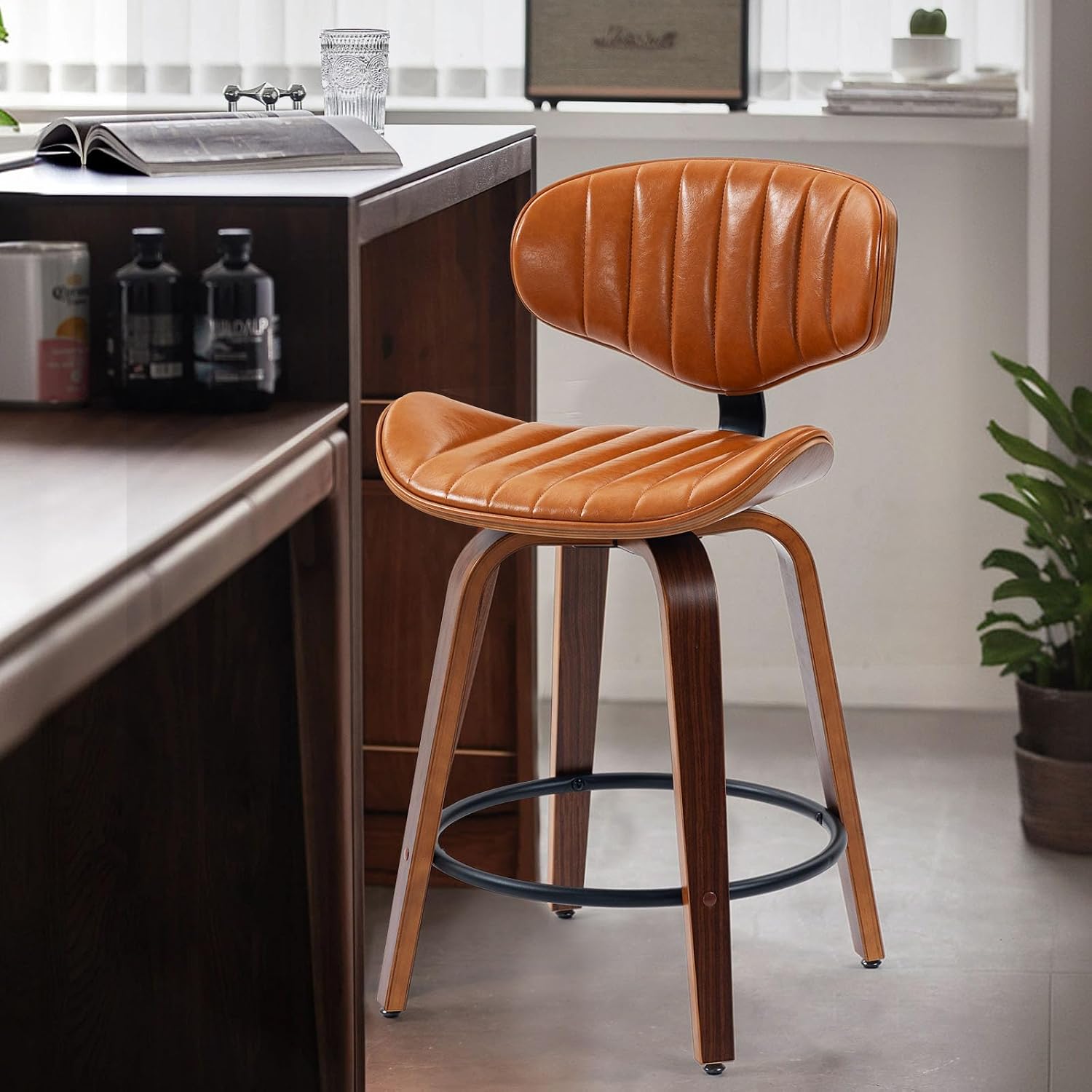 Detalle de CHIDOCHILO Swivel Bar Stools, 24-Inch